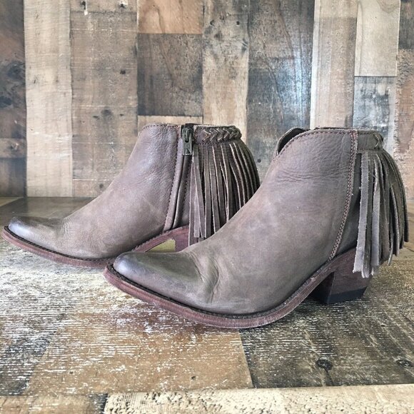 Old Gringo OG Side Zip Tassel Ankle Boots Booties Womens 7 B - Picture 1 of 12